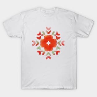 Phulkari Design - Minimal Motifs from Punjabi Folk Embroidery Art GC-127-03 T-Shirt